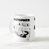 Geschenk für einen Fahrlehrer mit zusätzlichem Nam Kaffeetasse (Vorderseite Links)