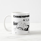 Geschenk für einen Fahrlehrer mit zusätzlichem Nam Kaffeetasse (Links)