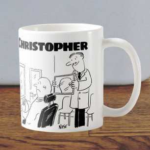 Geschenk für einen Friseur oder Barbier mit Namen Kaffeetasse