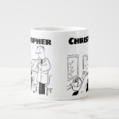 Geschenk für einen Friseur oder Friseur mit dem Zu Jumbo-Tasse (Vorderseite)