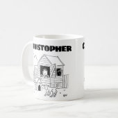 Geschenk für einen Gartenschuhhersteller mit Namen Kaffeetasse (Vorderseite Links)