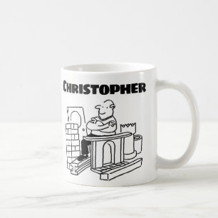 Geschenk für einen Gerecycelt Warenkäufer mit Name Kaffeetasse