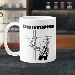Geschenk für einen Gerüst mit Zusatz von Namen Gia Jumbo-Tasse