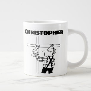 Geschenk für einen Gerüstarbeiter mit individuelle Jumbo-Tasse