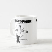 Geschenk für einen Glazier mit Name Coffee Tasse (Vorderseite Links)
