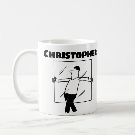 Geschenk für einen Glazier mit Name Coffee Tasse (Links)