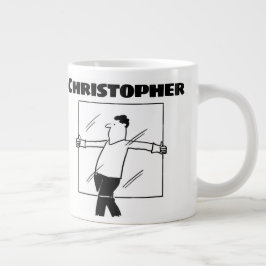 Geschenk für einen Glazier mit Namen Jumbo-Tasse