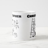 Geschenk für einen Handyman mit zusätzlichem Namen Jumbo-Tasse (Vorderseite)