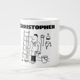 Geschenk für einen Handyman mit zusätzlichem Namen Jumbo-Tasse
