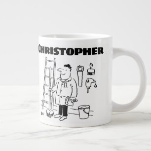Geschenk für einen Handyman mit zusätzlichem Namen Jumbo-Tasse