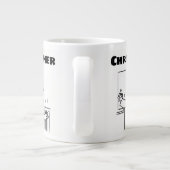Geschenk für einen Klempner mit zusätzlichem Namen Jumbo-Tasse (Rückseite)