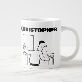 Geschenk für einen Klempner mit zusätzlichem Namen Jumbo-Tasse