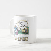 Geschenk für einen Lehrer oder Schullehrer Kaffeetasse (Vorderseite Links)