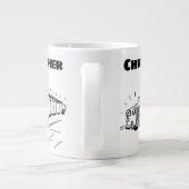 Geschenk für einen Limousine Chauffeur mit Namen Jumbo-Tasse (Rückseite)