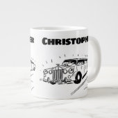 Geschenk für einen Limousine Chauffeur mit Namen Jumbo-Tasse (Vorderseite Rechts)