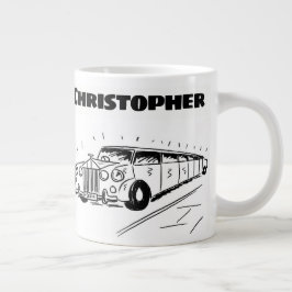 Geschenk für einen Limousine Chauffeur mit Namen Jumbo-Tasse