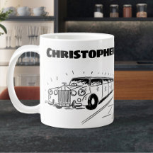 Geschenk für einen Limousine Chauffeur mit Namen