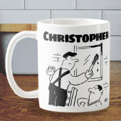 Geschenk für einen Maler und Dekorator mit Namen Kaffeetasse