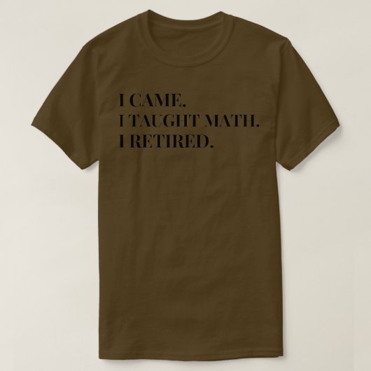 Geschenk für einen Mathematiklehrer 1 T-Shirt (Design vorne)