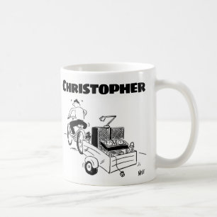 Geschenk für einen Mobile DJ mit Namen Kaffeetasse