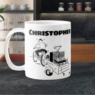 Geschenk für einen mobilen Diskjockey mit Namen Jumbo-Tasse