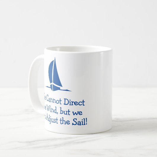 Geschenk für einen Seeleute. Segeln oder Yachting Kaffeetasse (Vorderseite Links)
