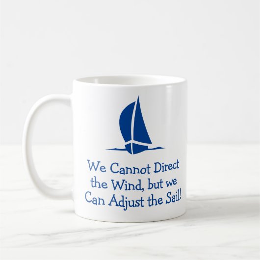 Geschenk für einen Seeleute. Segeln oder Yachting Kaffeetasse (Links)