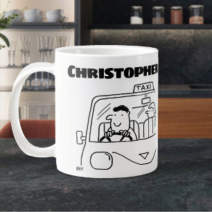 Geschenk für einen Taxifahrer mit Namen Jumbo-Tasse