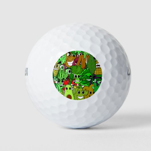 Geschenk für einen Veganen Golfball (Vorderseite)