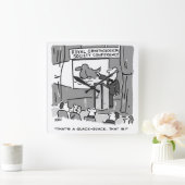 Geschenk für einen Vogelbeobachter oder Vogelbeoba Quadratische Wanduhr (Zuhause)