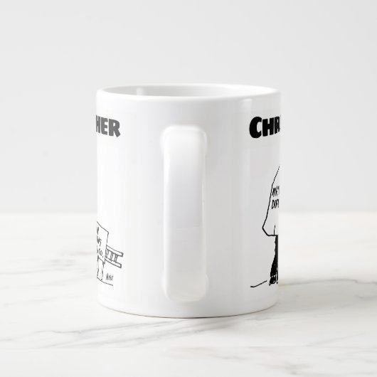 Geschenk für einen Windows-Reiniger mit Namen Jumbo-Tasse (Rückseite)