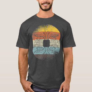 Geschenk für Elektronik-Ingenieur der Retro-Schalt T-Shirt