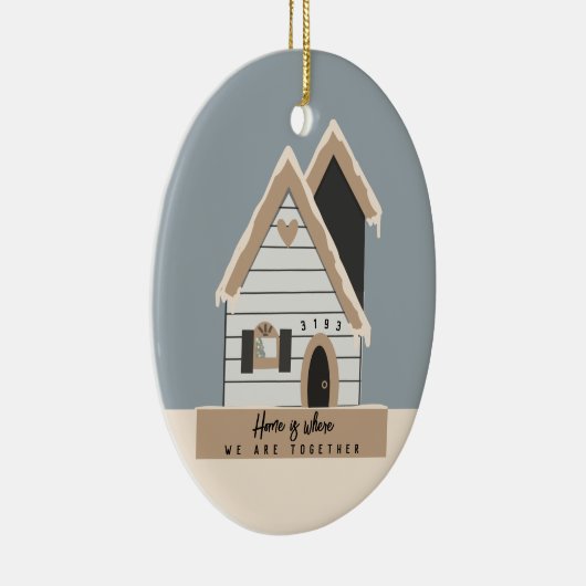 Geschenk für Eltern Keramik Ornament (Rechts)