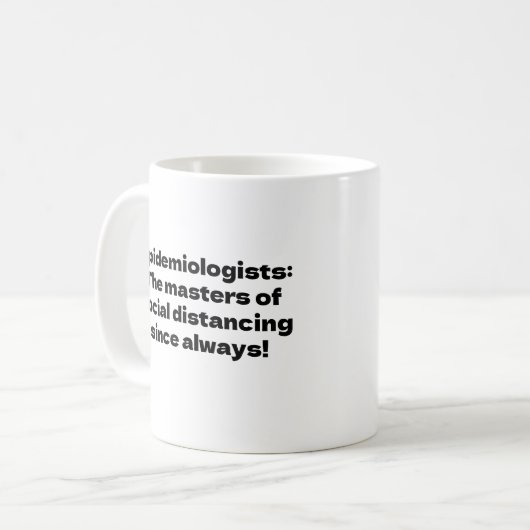 Geschenk für Epidemiologen Kaffeetasse (Vorderseite Links)