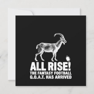Geschenk für Fantasy-Football-Ziegen-League-Meiste Einladung