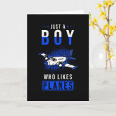 Geschenk für Flugzeugpiloten Karte (Gelbe Blume)