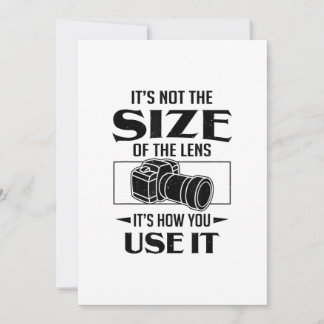 Geschenk für Fotografen seine nicht die Größe der Ankündigung