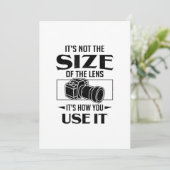 Geschenk für Fotografen seine nicht die Größe der Ankündigung (Stehend Vorderseite)