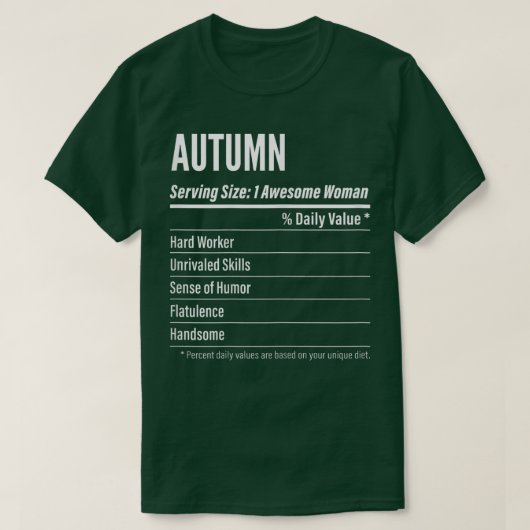 Geschenk für Frauen im Herbst, ernährungsphysiolog T-Shirt (Design vorne)