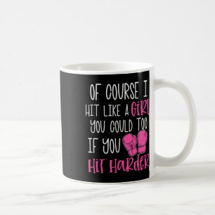 Geschenk für Frauen zum Kickboxen Natürlich schlag Kaffeetasse