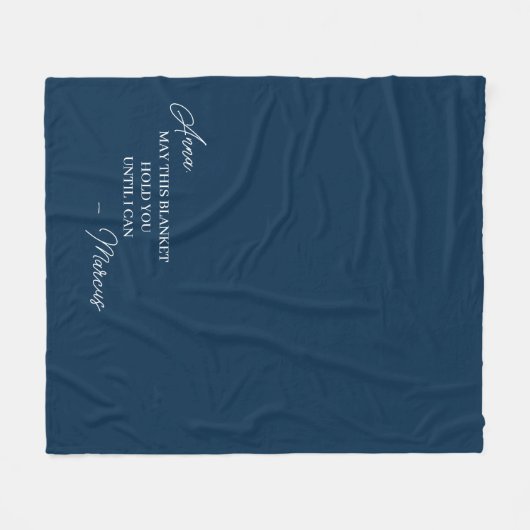 Geschenk für Freundinnen über lange Distanz Fleecedecke (Vorderseite (Horizontal))