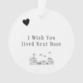 Geschenk für Freundschaft Geschenk Keepake Geschen Ornament (Vorderseite)