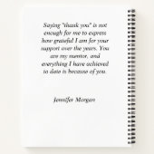 Geschenk für Führungskräfte Notizblock (Rückseite)