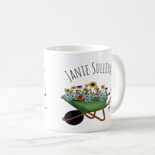 Geschenk für Gärtner Kaffeetasse (VorderseiteRechts)