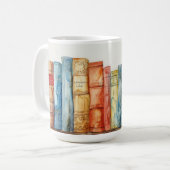 Geschenk für gemütliche Bücherliebhaber Kaffeetasse (Vorderseite Links)