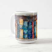 Geschenk für gemütliche Buchliebhaber Kaffeetasse (Vorderseite Links)