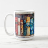 Geschenk für gemütliche Buchliebhaber Kaffeetasse (Links)