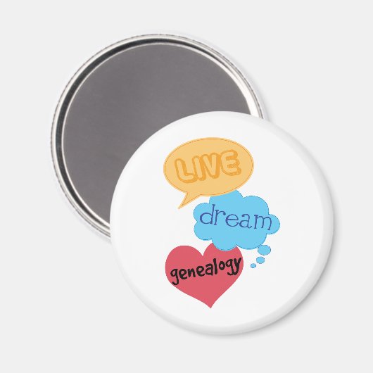 Geschenk für Genealogist Magnet (Vorderseite/Rückseite)