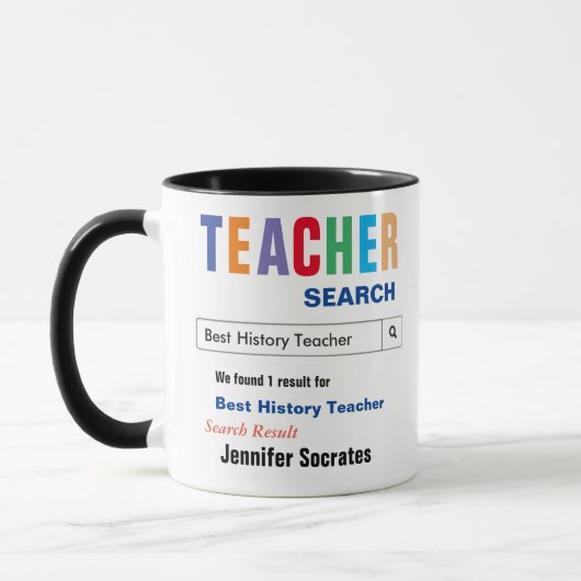 Geschenk für Geschichtslehrer Tasse (Links)