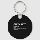 Geschenk für Gitarrenspieler Gitarrist Definition  Schlüsselanhänger (Vorderseite)
